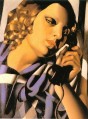 das Telefon 1930 zeitgenössische Tamara de Lempicka
